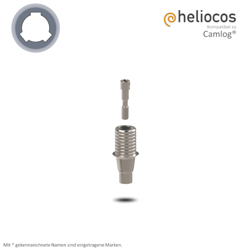 Conelog® Titanbasis Ø 3,3 mm | Höhe: 4,5 mm | ohne Rotationsschutz Conelog® Titanbasis Ø 3,3 mm | Höhe: 4,5 mm | ohne Rotationsschutz