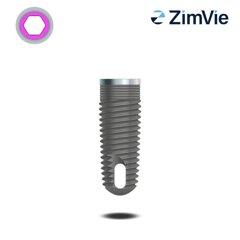 Zimmer Ø 4,7 mm Tapered Screw-Vent Implantat (Int Hex, 4,5 mm) | mit 0,5 mm Kragen | Länge: 13,0 mm