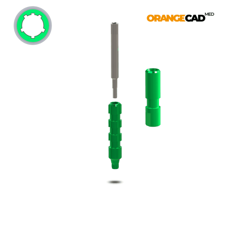 Dentsply® Abformpfosten Astra Tech® EV™ Ø 3,0 mm | Offene Abformung | Höhe: 17,0 mm | mit Labor-Analog
