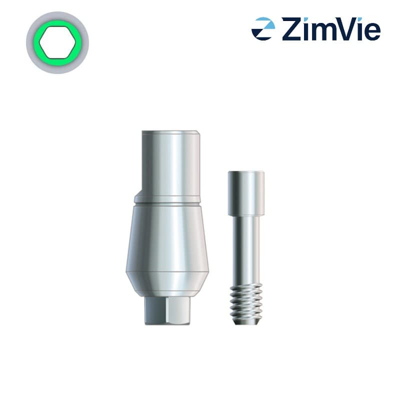 Zimmer Hex-Lock Abutment (Int Hex, 3,5 mm) | Standard | 0° | Ø 4,5 mm