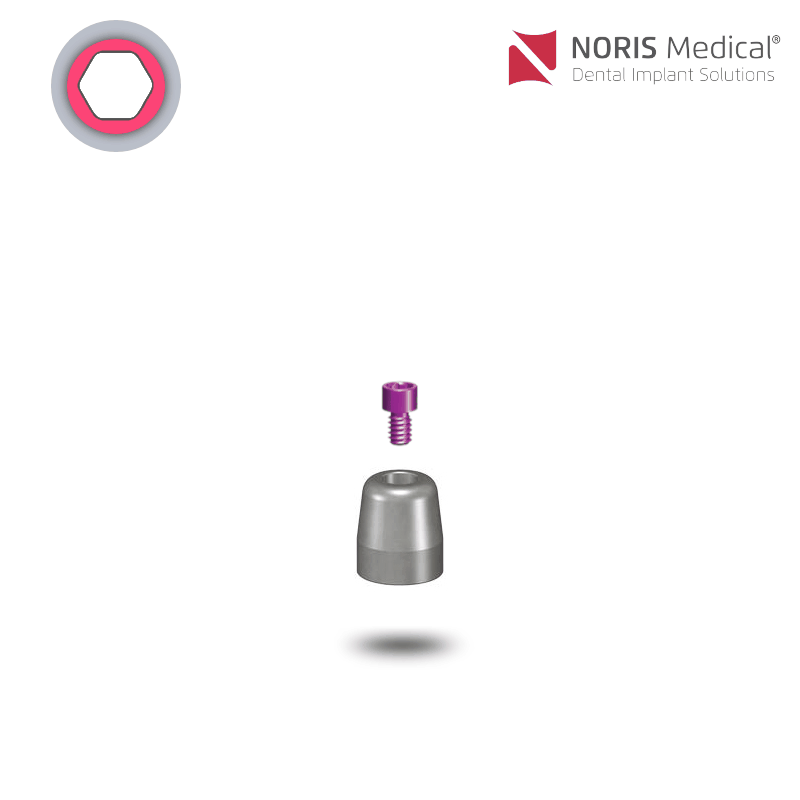 Noris Medical Multi-Unit Heilkappe | Höhe: 7,0 mm | mit Halteschraube Noris Medical Multi-Unit Heilkappe | Höhe: 7,0 mm | mit Halteschraube