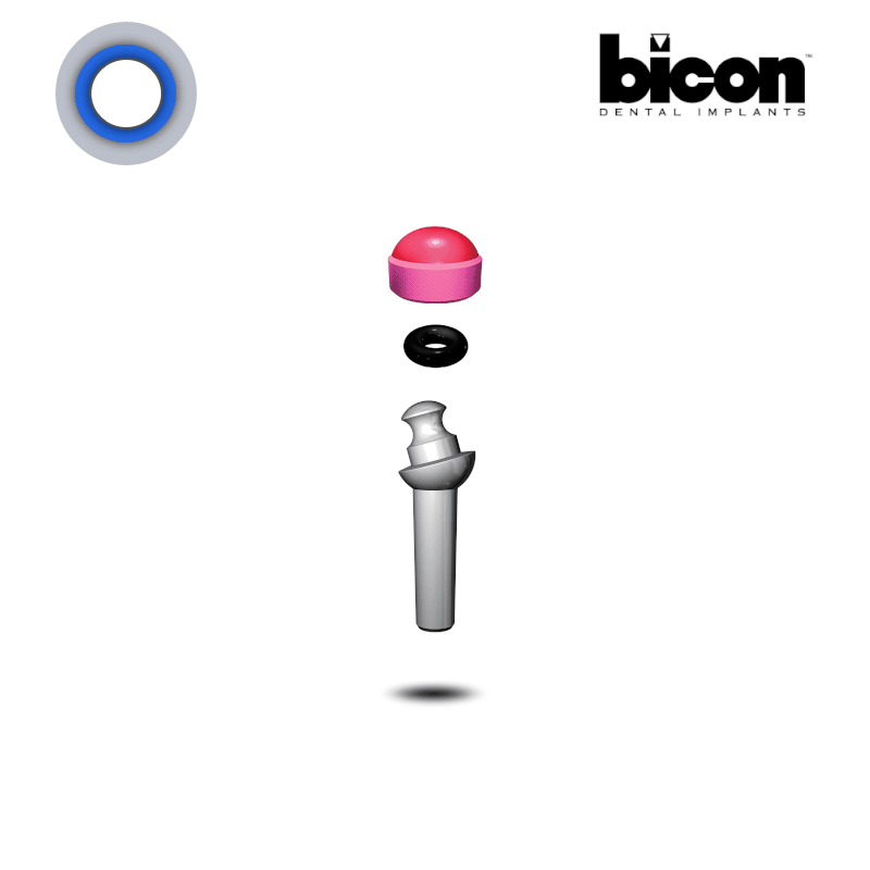 Bicon Kugelkopf Abutment 2,5 mm Schaft | 15° | Höhe: 6,0 mm
