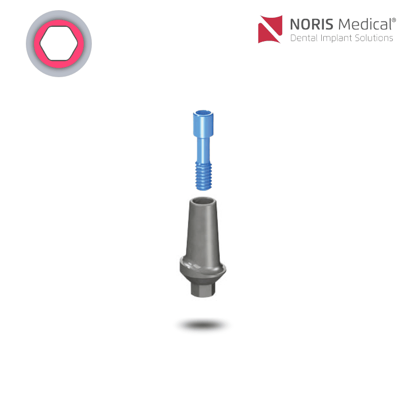 Noris Medical Anatomisches Abutment | 0° | GH: 1,0 mm