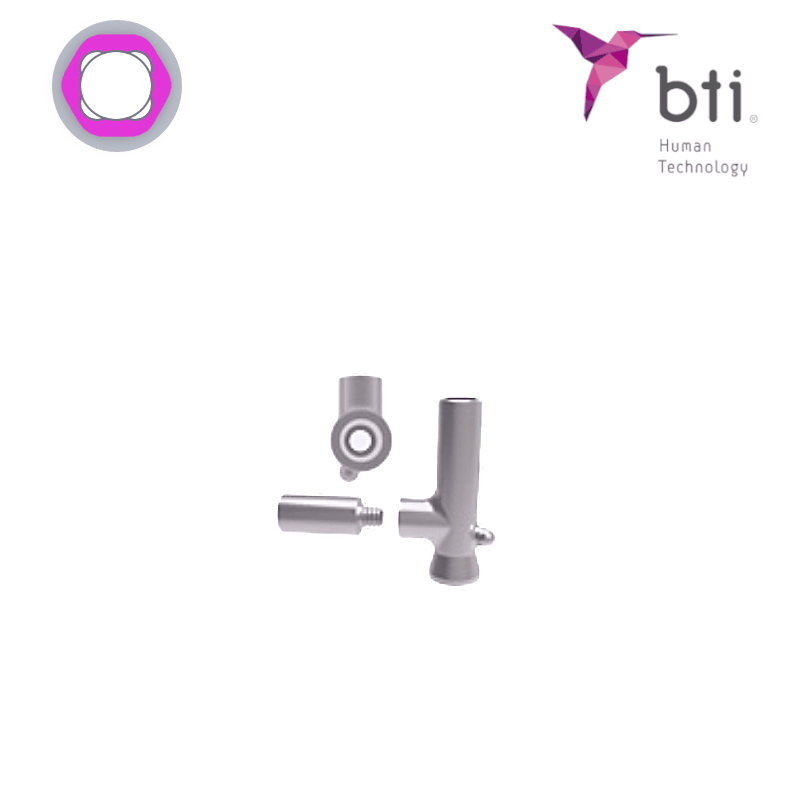 BTI provisorisches Steggelenke für erw. MULTI-IM (Ø 3,0 mm - 3.0) | Höhe der Kugel: 3,5 mm | mit Öffnung rechts