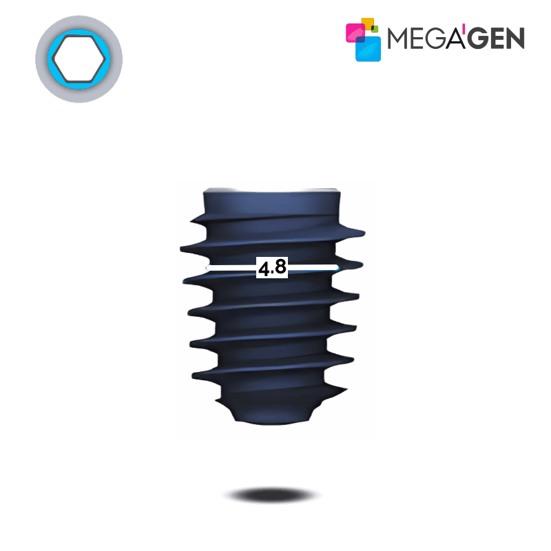 MegaGen AnyRidge Implantat | Kern: Ø 4,8 mm | Ø 7,0 mm | Länge: 7,0 mm