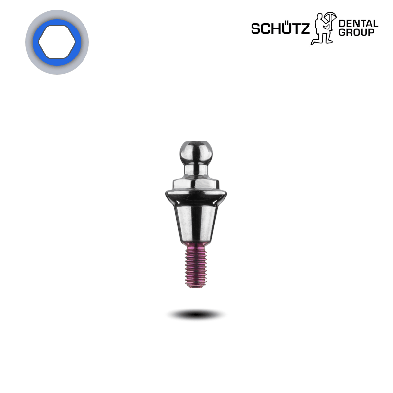 Schütz Dental Kugelkopf (konisch, Ø 3,3/3,6 mm) | Höhe: 2,0 mm