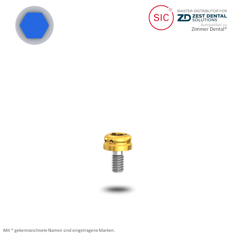 LOCATOR® Attachment für Biomet 3i™ Außensechskant Ø 4,1 mm | GH: 1,0 mm LOCATOR® Attachment für Biomet 3i™ Außensechskant Ø 4,1 mm | GH: 1,0 mm