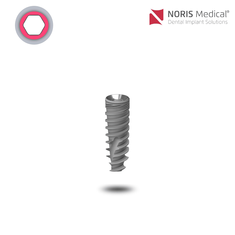 Noris Medical Tuff Implantat | maschiniert | Ø 6,0 mm | L: 6,0 mm