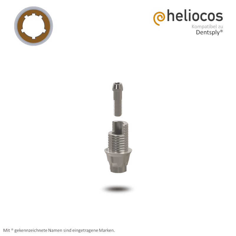 Dentsply® Titanbasis Astra Tech® EV™ Ø 5,4 mm | Höhe: 5,5 mm | mit Rotationsschutz