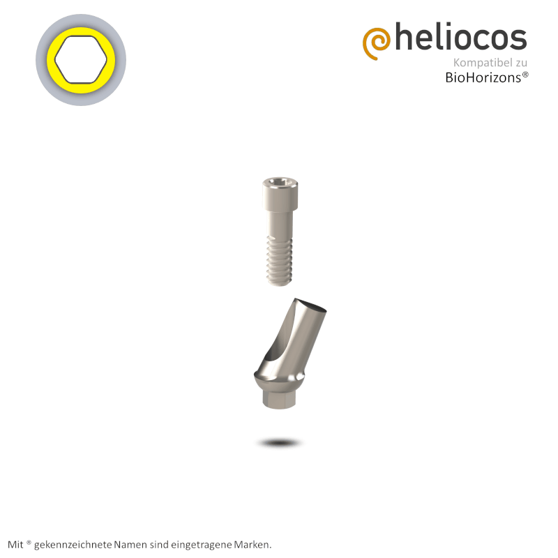 Zimmer® Abutment Tapered Screw Vent® Ø 3,5 mm | 25° | GH: 1,0 mm Zimmer® Abutment Tapered Screw Vent® Ø 3,5 mm | 25° | GH: 1,0 mm