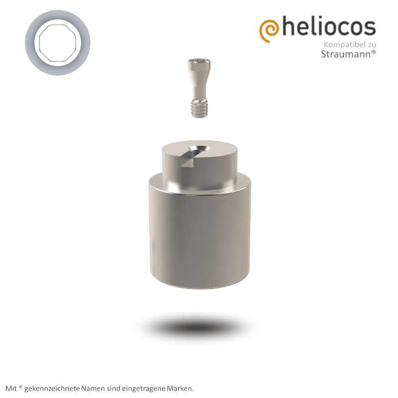 Straumann® Preface Abutment Tissue Level WN | Halter: Medentika® | Workflow: Heliocos | Ø 15,8 mm Straumann® Preface Abutment Tissue Level WN | Halter: Medentika® | Workflow: Heliocos | Ø 15,8 mm