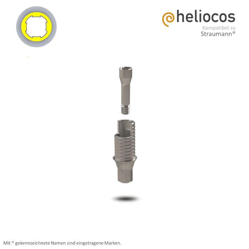 Straumann® Titanbasis Bone Level NC | Höhe: 5,5 mm | mit Rotationsschutz