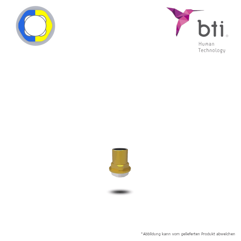 BTI Titanbasis für erw. UNIT (Ø 4,1 mm - standard/plus) | Optionale Hülsenzubehör: ohne | Standard | ohne Zubehör