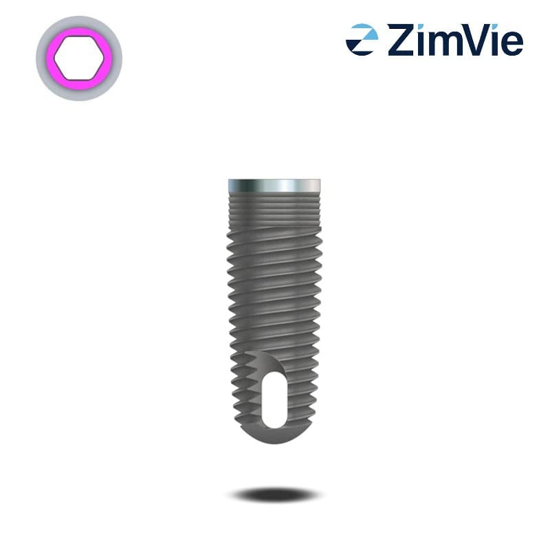 Zimmer Ø 4,7 mm Tapered Screw-Vent Implantat (Int Hex, 4,5 mm) | mit 0,5 mm Kragen | Länge: 11,5 mm Zimmer Ø 4,7 mm Tapered Screw-Vent Implantat (Int Hex, 4,5 mm) | mit 0,5 mm Kragen | Länge: 11,5 mm
