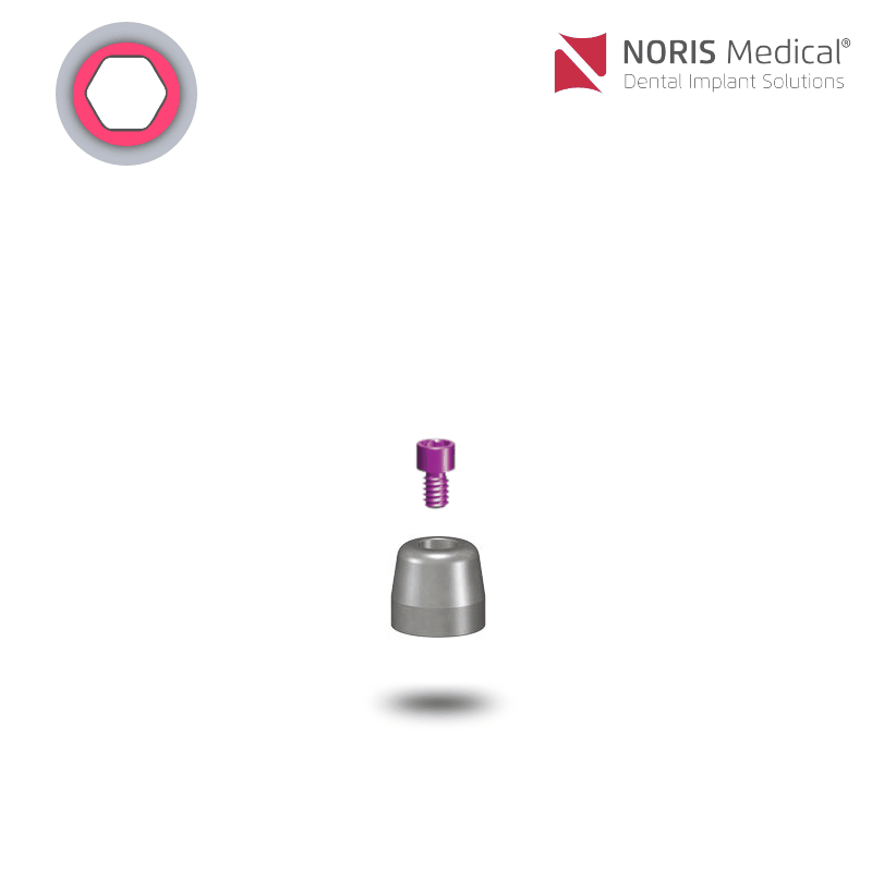 Noris Medical Multi-Unit Heilkappe | Höhe: 4,8 mm | mit Halteschraube