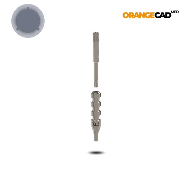 Camlog® Abformpfosten Screw-Line/Root-Line2® Ø 3,3 mm | Offene Abformung | Höhe: 17,0 mm | ohne Analog