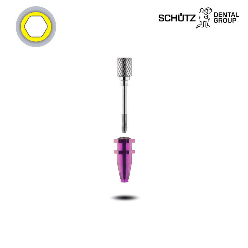 Schütz Dental Abformpfosten (konisch, Ø 3,3/3,6 mm) | Offene Abformung | Schraube: Kurz | ohne Zubehör Schütz Dental Abformpfosten (konisch, Ø 3,3/3,6 mm) | Offene Abformung | Schraube: Kurz | ohne Zubehör