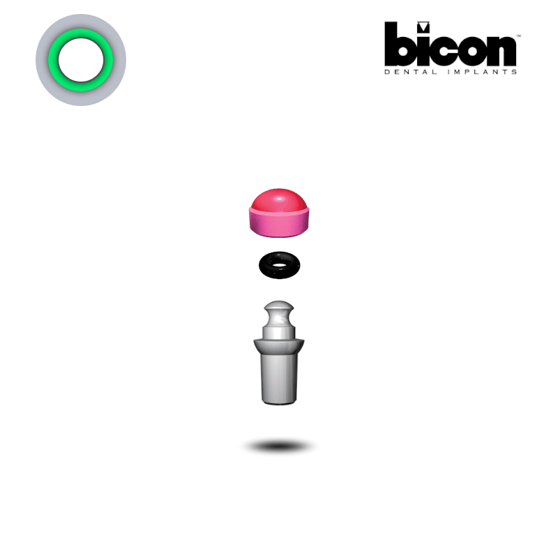 Bicon Kugelkopf Abutment 3,0 mm Schaft | 0° | Höhe: 2,0 mm