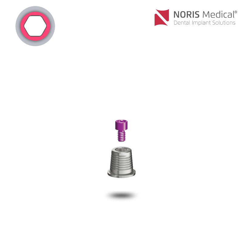 Noris Medical Multi-Unit Titanbasis | Ø 4,9 mm | mit Halteschraube