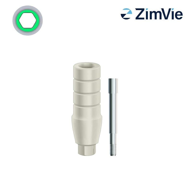 Zimmer Temporäres Kunststoff-Abutment (Int Hex, 3,5 mm) | 0° | GH: 4,0 mm Zimmer Temporäres Kunststoff-Abutment (Int Hex, 3,5 mm) | 0° | GH: 4,0 mm