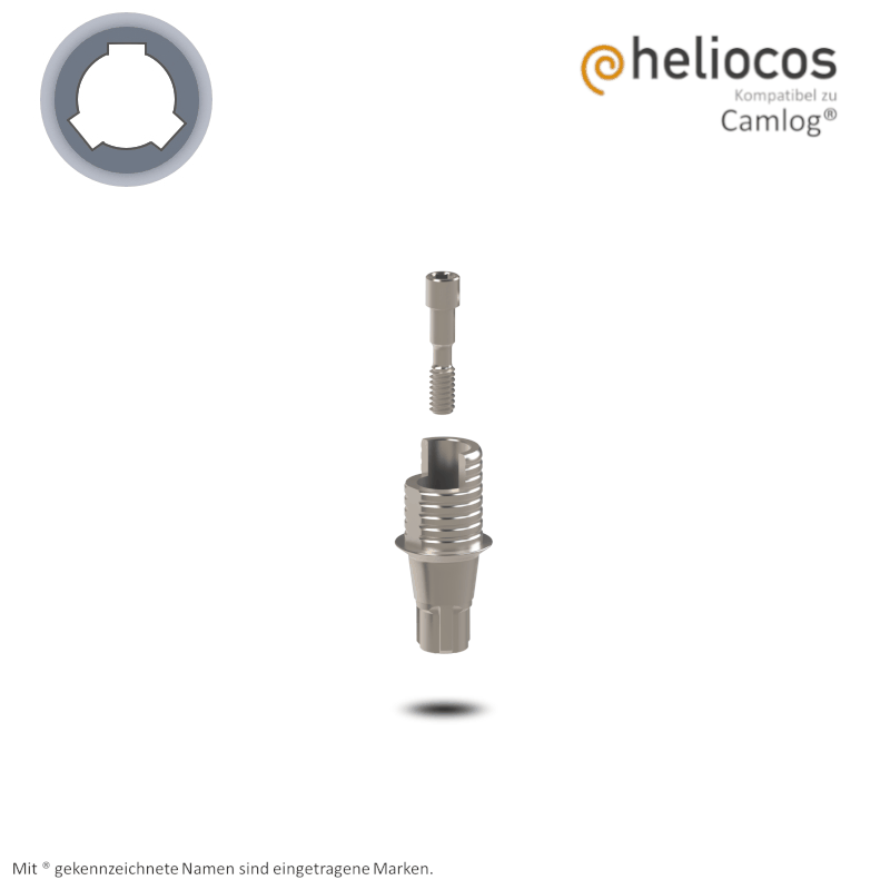 Conelog® Titanbasis Ø 3,3 mm | Höhe: 4,5 mm | mit Rotationsschutz Conelog® Titanbasis Ø 3,3 mm | Höhe: 4,5 mm | mit Rotationsschutz