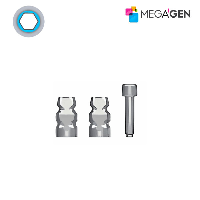 MegaGen Abformpfosten für Octa Abutment | Geschlossene Abformung | Ø 4,0 mm | Höhe: 7,5 mm | ohne