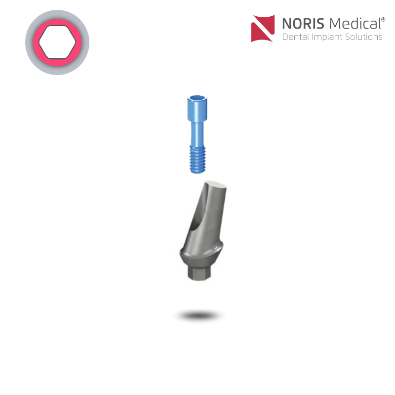 Noris Medical Anatomisches Abutment | 15° | GH: 1,0 mm