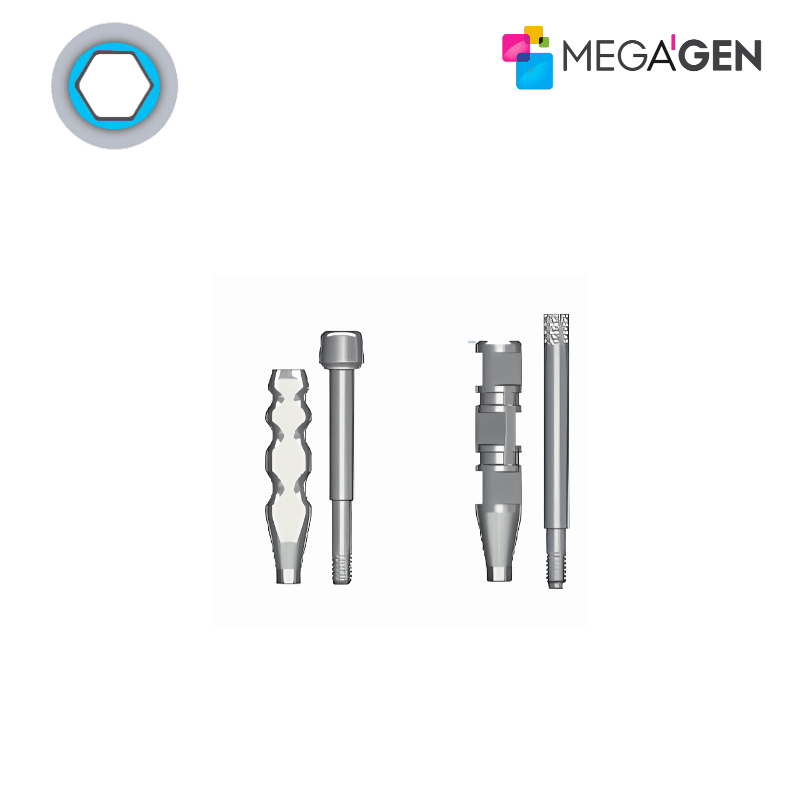 MegaGen Abformpfosten für Mini Implantat | Geschlossene Abformung | Höhe: 12,0 mm