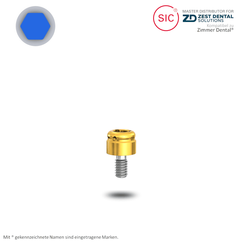 LOCATOR® Attachment für Biomet 3i™ Außensechskant Ø 4,1 mm | GH: 2,0 mm