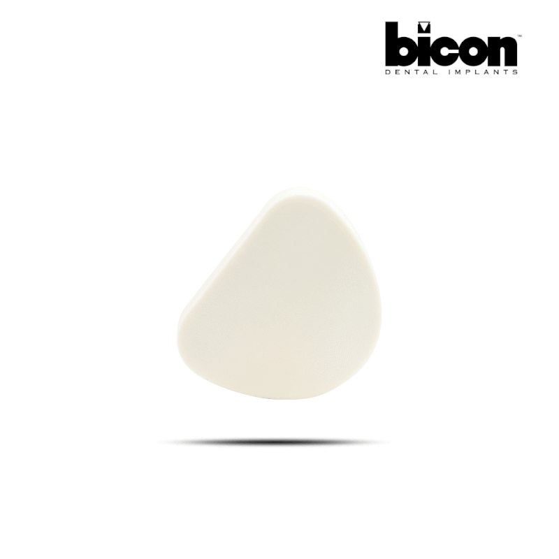 Bicon Trinia Blank | Form: D-Förmig | Größe: 89 x 71 x 15 mm | Farbe: Elfenbein