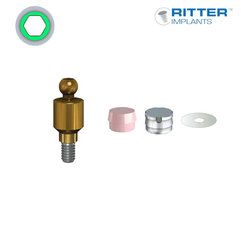 Kugelkopf Aufbau (Ø 3,75 mm - Ritter%20StanDarD%20Line%20Ball Attachments%20H6mm%20(BA 6)%20kom