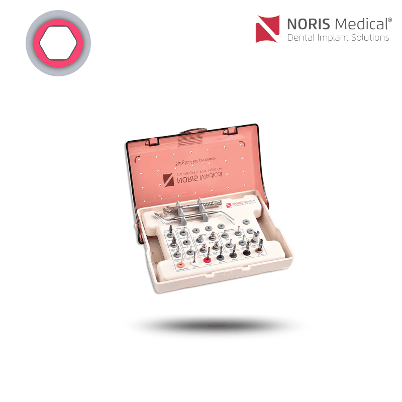 Noris Medical Chirurgieset für Implantate | Größe: Standard | mit konischen Bohrern Noris Medical Chirurgieset für Implantate | Größe: Standard | mit konischen Bohrern
