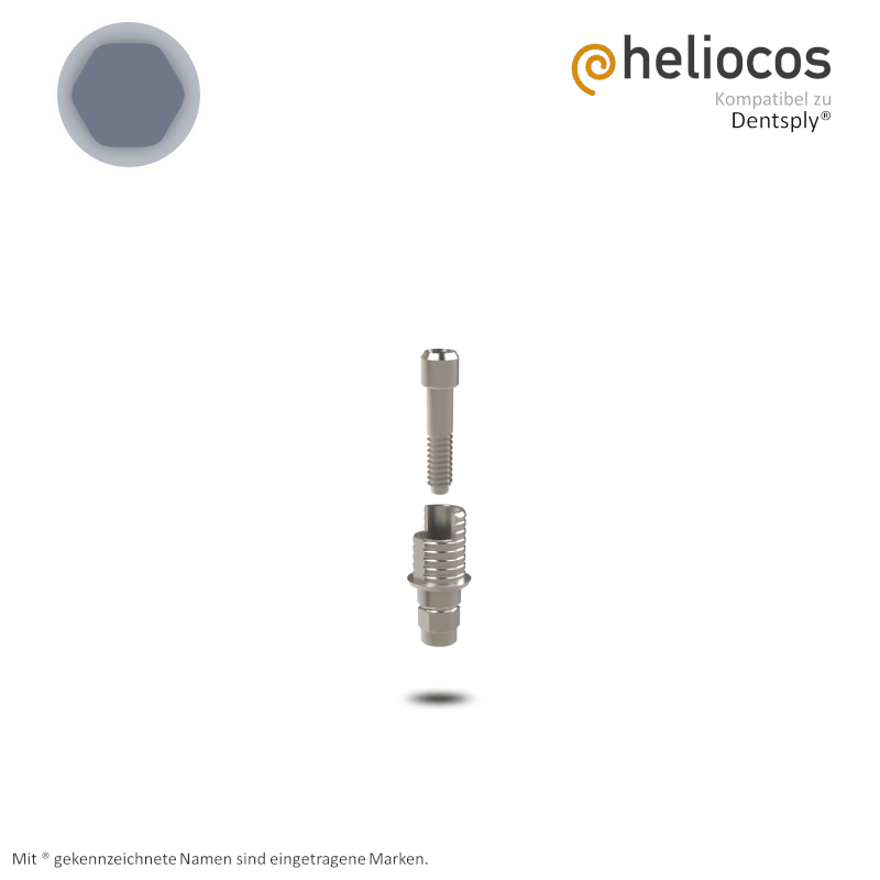 Dentsply® Titanbasis Xive® S Ø 3,4 mm | Höhe: 4,0 mm | mit Rotationsschutz Dentsply® Titanbasis Xive® S Ø 3,4 mm | Höhe: 4,0 mm | mit Rotationsschutz