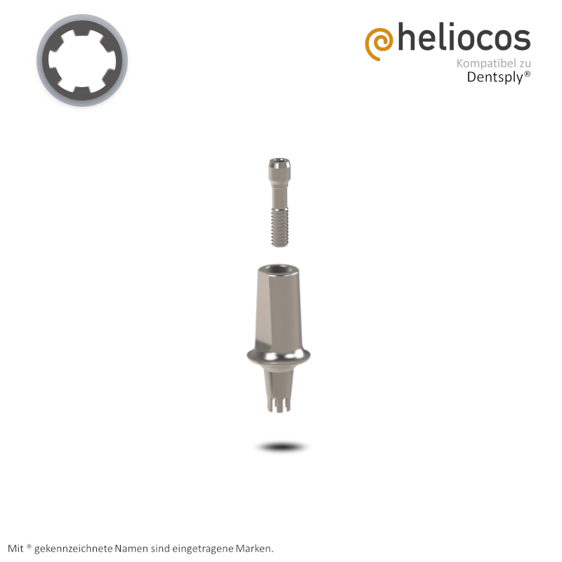 Dentsply® Abutment Ankylos® | 0° | GH: 1,5 mm | mit Rotationsschutz Dentsply® Abutment Ankylos® | 0° | GH: 1,5 mm | mit Rotationsschutz