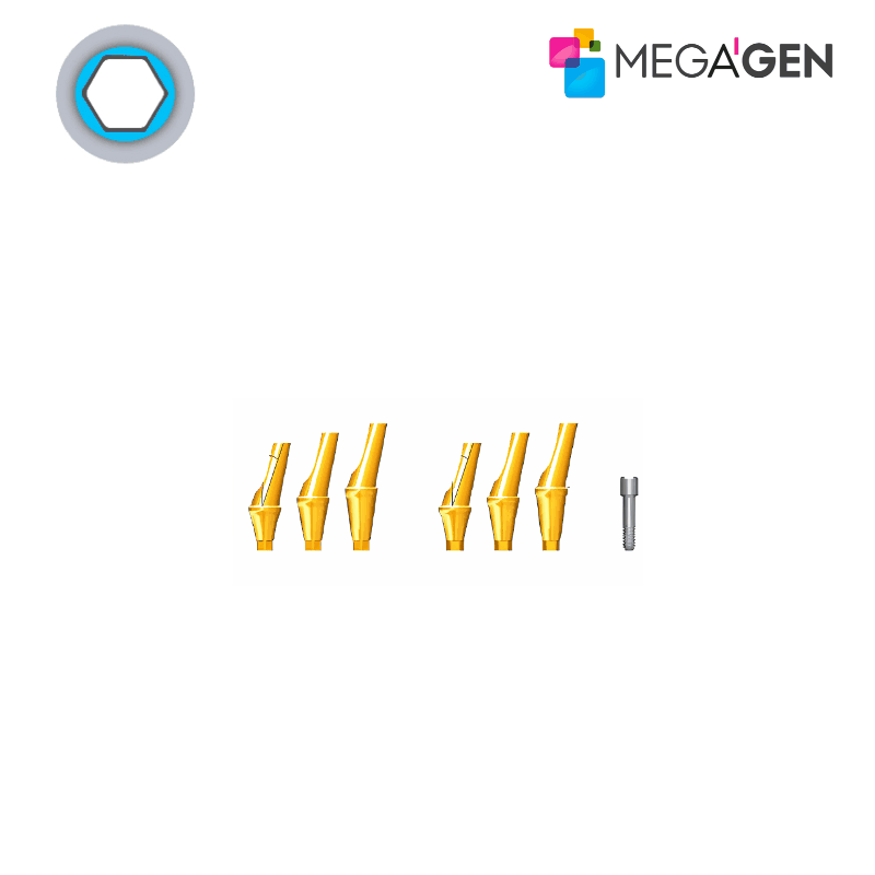 MegaGen Titan Abutment für Mini Implantat | GH: 2,5 mm | mit Rotationsschutz