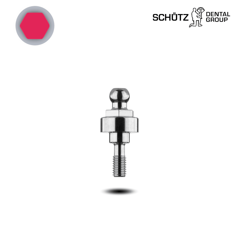 Schütz Dental Kugelkopf (hex, Ø 4,2/4,5 mm) | Höhe: 2,0 mm