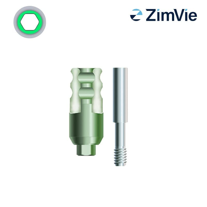 Zimmer Abformpfosten (Int Hex, 3,5 mm) | Geschlossene Abformung | Ø 4,5 mm | mit Analog