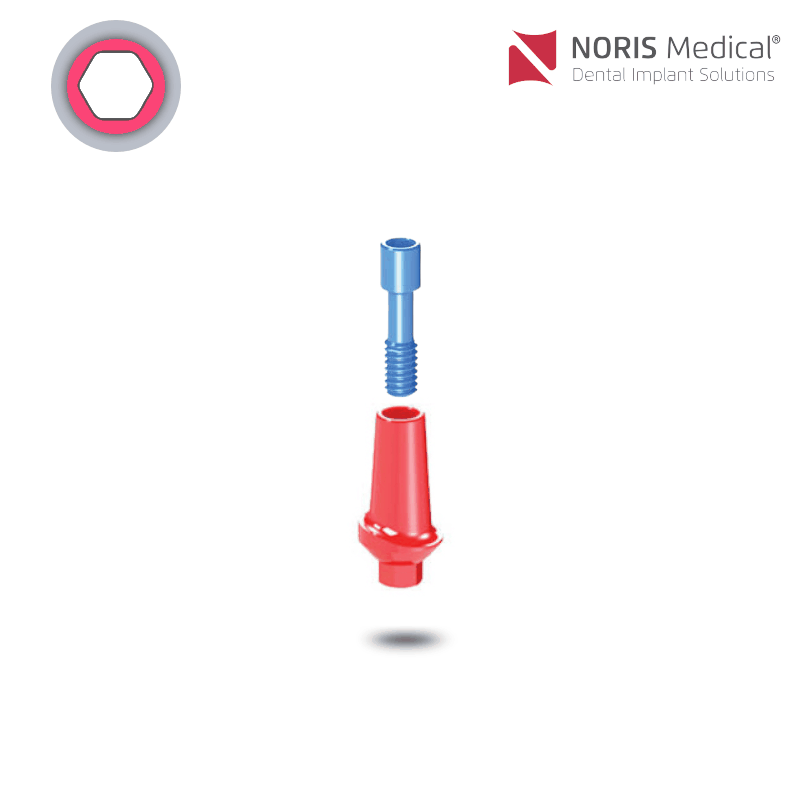 Noris Medical Ausbrennbares anatomisches Abutment | 0° | GH: 1,0 mm