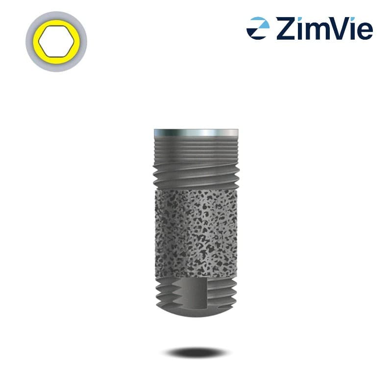Zimmer Ø 6,0 mm Trabecular Metal Implantat (Int Hex, 5,7 mm) | mit 0,5 mm Kragen | Länge: 13,0 mm