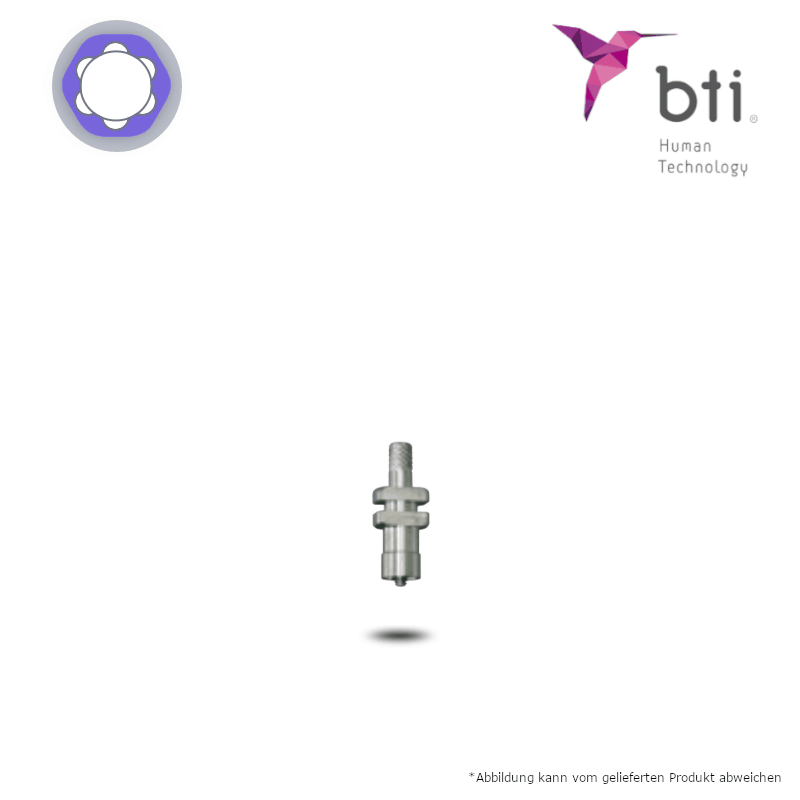 BTI Abform-/Registrierpfosten für erw. MULTI-IM (Ø 3,0 mm - 3.0) | Offene Abformung | Höhe: 9,0 mm | ohne Zubehör BTI Abform-/Registrierpfosten für erw. MULTI-IM (Ø 3,0 mm - 3.0) | Offene Abformung | Höhe: 9,0 mm | ohne Zubehör