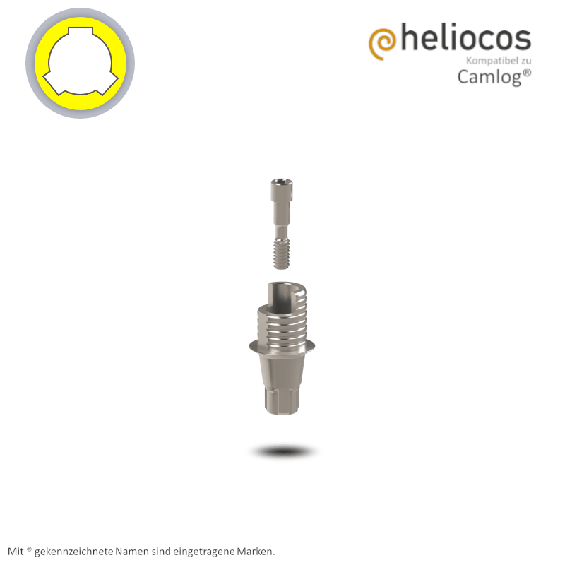 Conelog® Titanbasis Ø 3,8 mm | Höhe: 4,0 mm | mit Rotationsschutz Conelog® Titanbasis Ø 3,8 mm | Höhe: 4,0 mm | mit Rotationsschutz