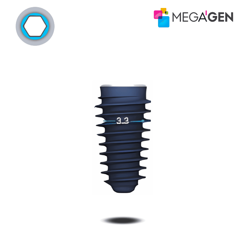 MegaGen AnyRidge Implantat | Kern: Ø 3,3 mm | Ø 4,5 mm | Länge: 7,0 mm
