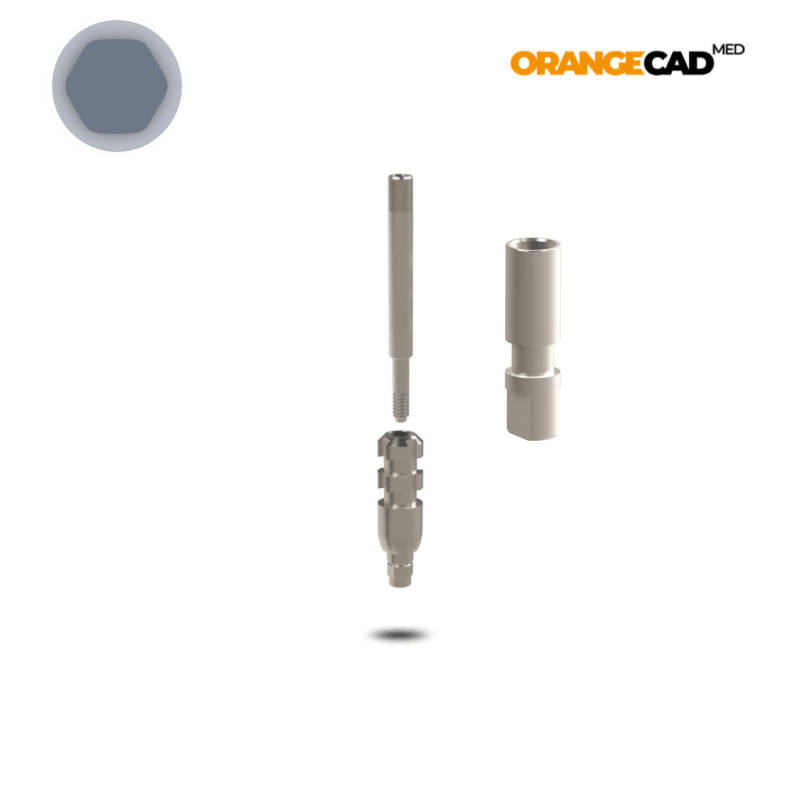 Dentsply® Abformpfosten Xive® S Ø 3,4 mm | Offene Abformung | Höhe: 11,0 mm | mit Analog Dentsply® Abformpfosten Xive® S Ø 3,4 mm | Offene Abformung | Höhe: 11,0 mm | mit Analog