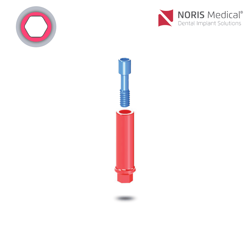 Noris Medical Ausbrennbares Abutment | mit Rotationsschutz | 0° | Ø 3,25 mm