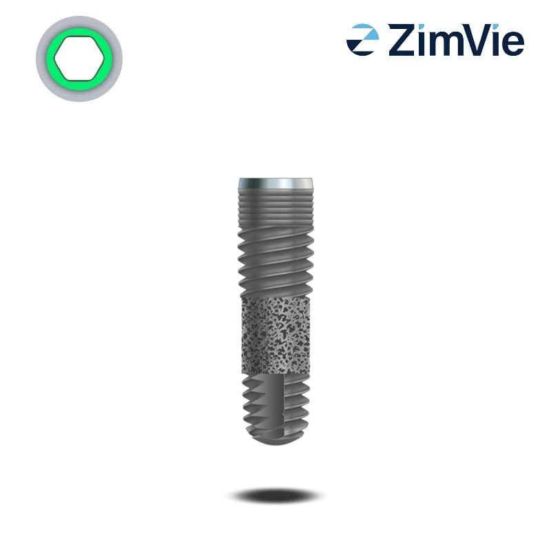 Zimmer Trabecular Metal (TM) Implantat (Int Hex, 3,5 mm) | mit 0,5 mm Kragen | Ø 3,7 mm | Länge: 10,0 mm