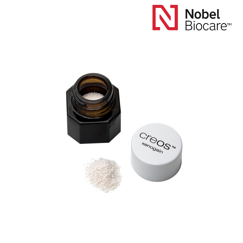 Nobel Biocare creos™ xenogain | Mischglas | Partikel: 0,2 - 1,0 mm | Inhalt: 3,64 cc Nobel Biocare creos™ xenogain | Mischglas | Partikel: 0,2 - 1,0 mm | Inhalt: 3,64 cc
