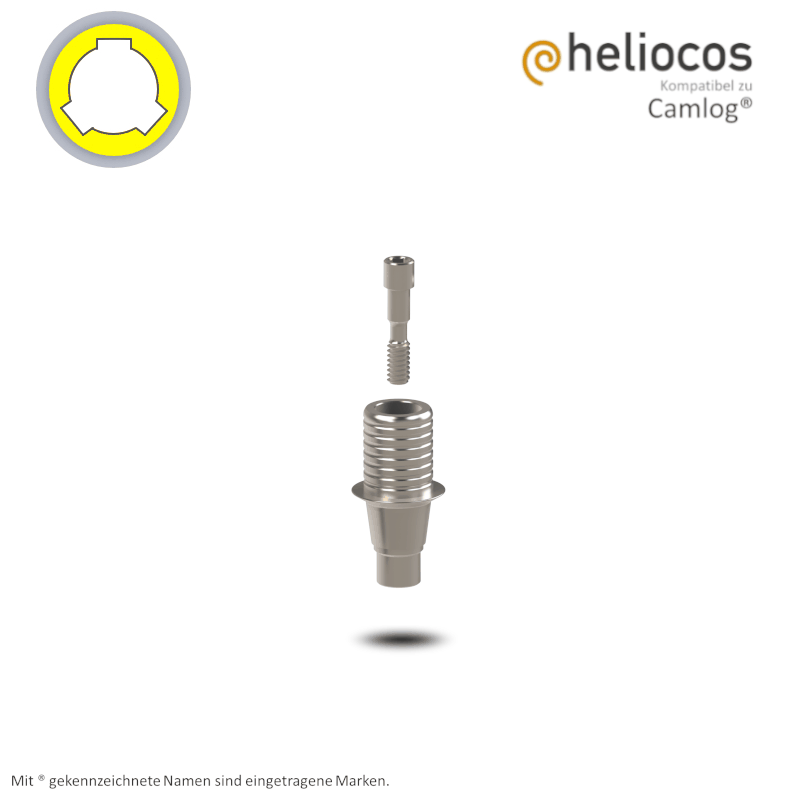 Conelog® Titanbasis Ø 3,8 mm | Höhe: 4,0 mm | ohne Rotationsschutz