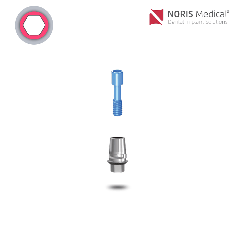Noris Medical Titanbasis | mit Rotationsschutz | GH: 0,3 mm Noris Medical Titanbasis | mit Rotationsschutz | GH: 0,3 mm