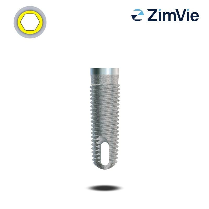 Zimmer Ø 6,0 mm Tapered Screw-Vent Implantat (Int Hex, 5,7 mm) | mit 1,0 mm Kragen | Länge: 16,0 mm Zimmer Ø 6,0 mm Tapered Screw-Vent Implantat (Int Hex, 5,7 mm) | mit 1,0 mm Kragen | Länge: 16,0 mm