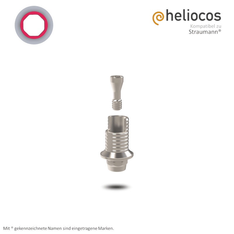 Straumann® Titanbasis Tissue Level RN | Höhe: 5,5 mm | mit Rotationsschutz